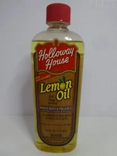 LEMON OIL W/ Sun Guard Moisturize & Preserves For Fine Wood Holloway House