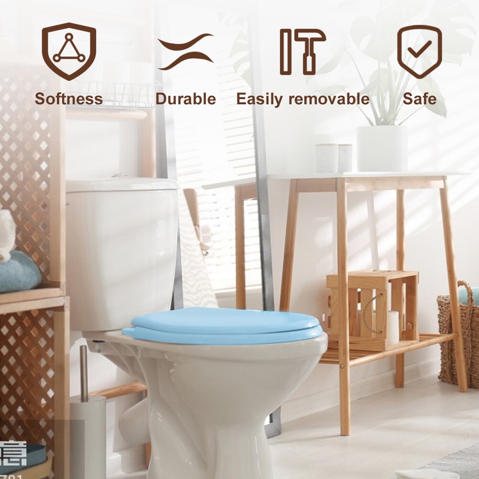 Toilet Seat Cover Seats Comfortable Toilets Lid Cover Oval Thicken
