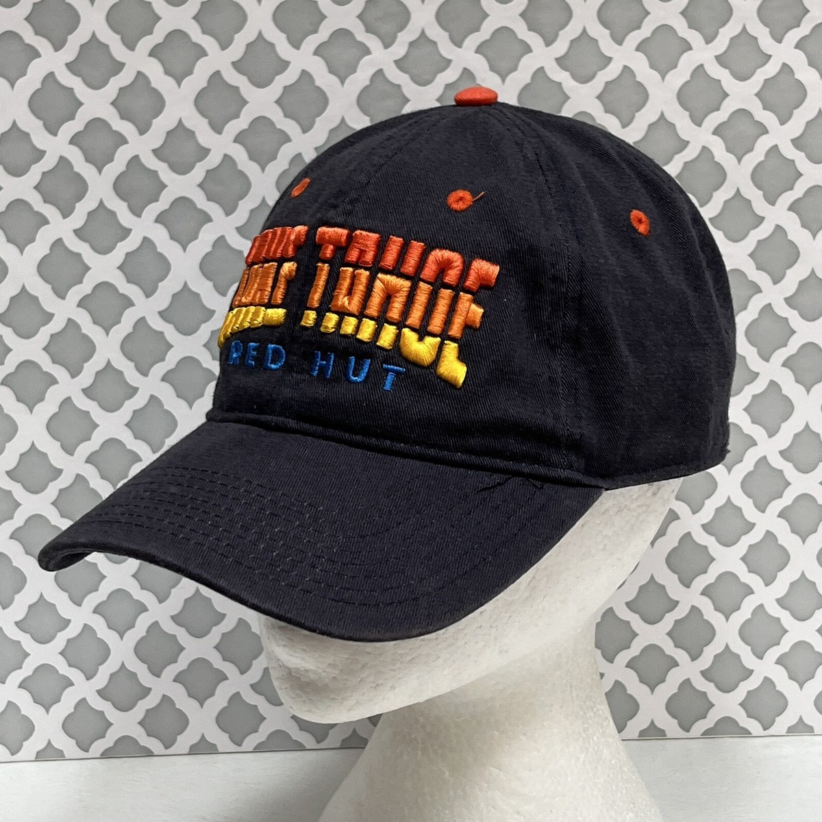 Lake Tahoe Red Hut Hat Cap Snapback Blue Adjustable Mens