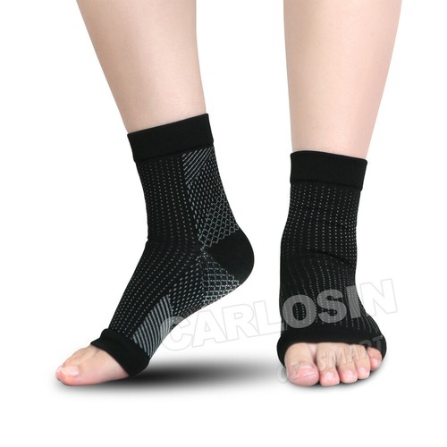 Pair Foot Sleeve Plantar Fasciitis Compression Socks Achy Swelling Heel Ankle AU - Picture 6 of 14