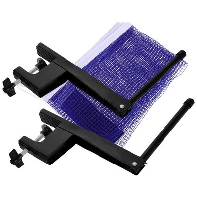  Tragbares Tischtennisnetz und Pfosten-Set, universelles elastisches Netznetz