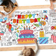 Giant Coloring Poster for Classroom Wall - Versatile 31.5 X 72 Inches Birthday A