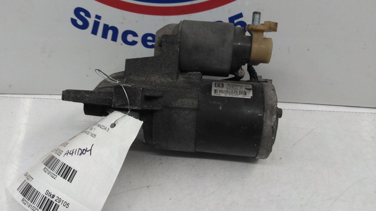 Starter Motor 5 Speed VIN F 8th Digit Fits 10-13 MAZDA 3 2191022