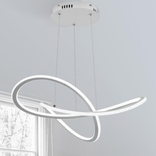 Modern LED Pendant Light Fixture Irregular Ring LED Chandelier Dimmable 3000K...