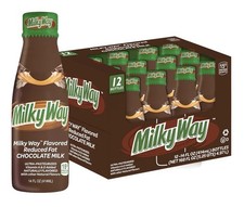12 Pack MilkyWay Chocolate Milk, creamy caramel, smooth nougat  milk choc. 14oz