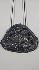 Vtg Design by Danielle Genuine Lleather Floral Patchwork Studs Purse USA Made
