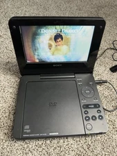 Sony Portable DVD Player DVP-FX730 LCD With Cable Works Great! 7” Screen