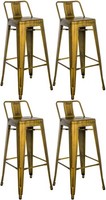 4Er Set Barhocker Mason Gold