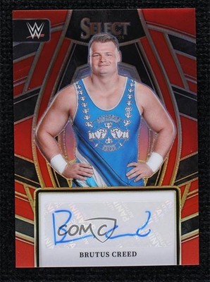 2024 Select WWE Signature Selections Red Prizm 11/99 Brutus Creed Auto 0w6t