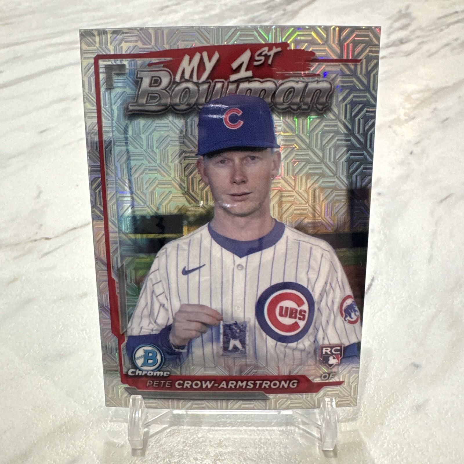 2024 Bowman Chrome Pete Crow-Armstrong My 1st Mega Box RC Mojo Refractor #M1B-14