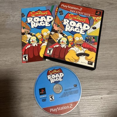 Simpsons Road Rage (Sony PlayStation 2, 2001) Complete with Case and Manual PS2