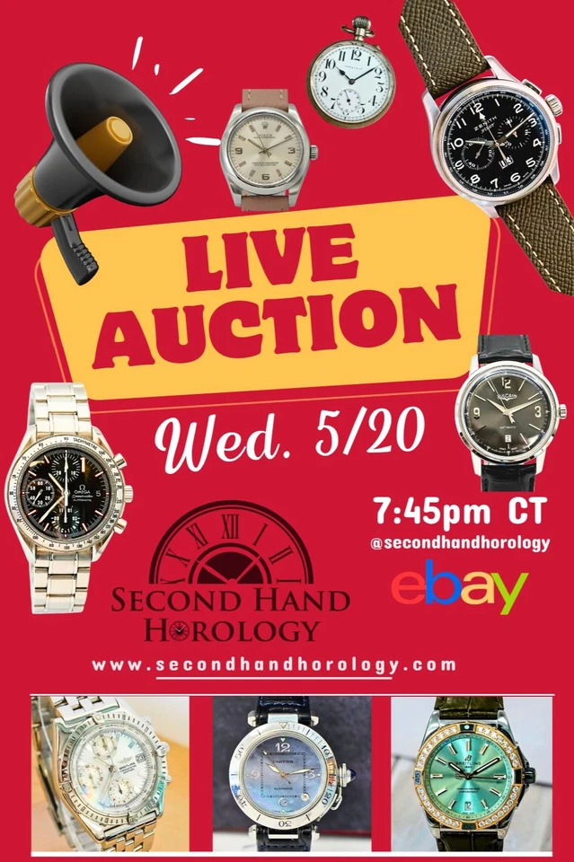 HIGH $ & $1 STARTS Vintage & Modern Icons + Watch Talk Live!
