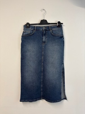 Intrend Max Mara Jeansrock Midi Blau elastisch DE40/IT46/FR42/UK14