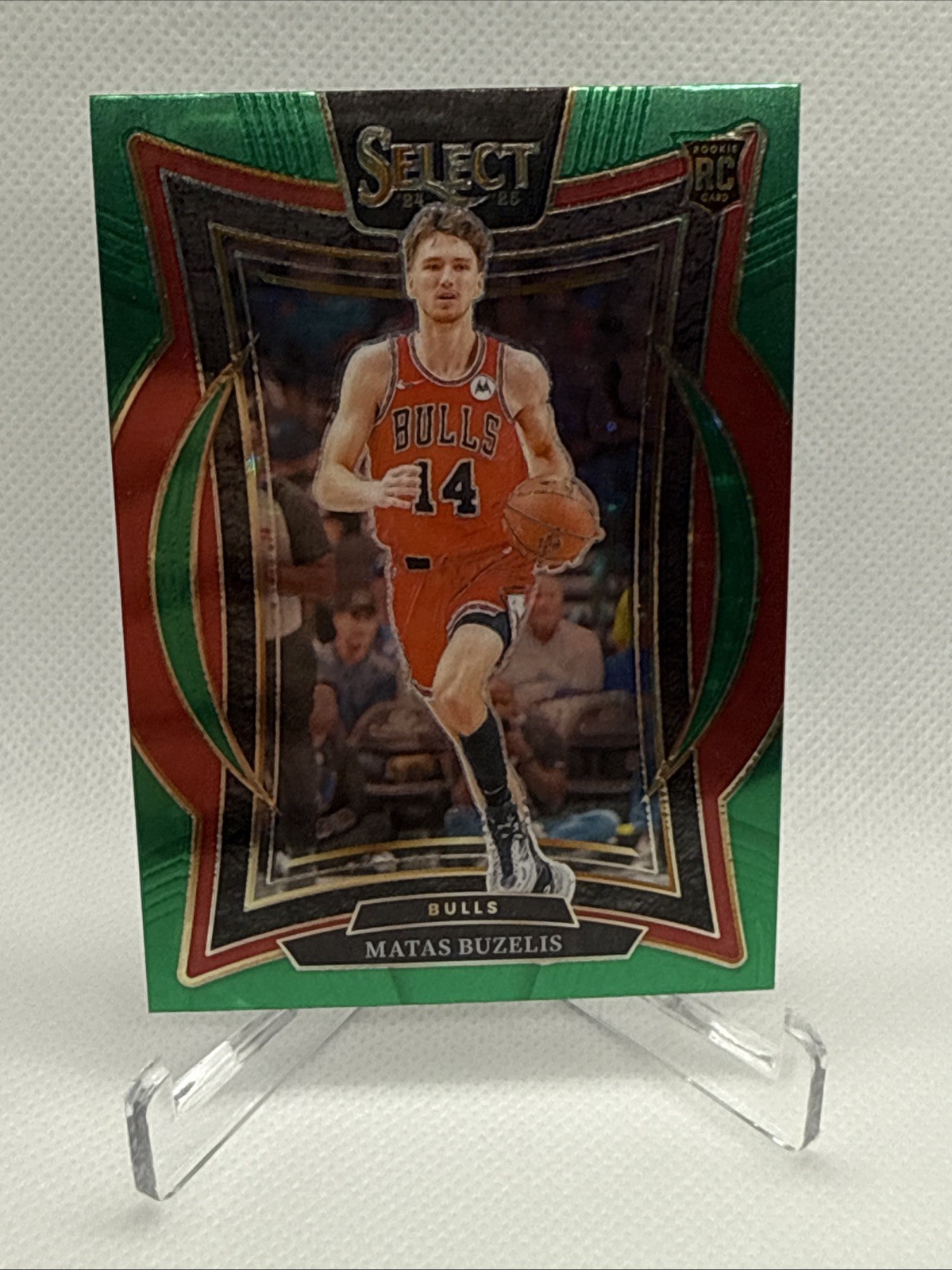2024-25 Panini Select - Concourse Matas Buzelis #70 Green Stars Prizm (RC)