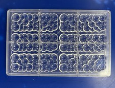 5 Professional Polycarbonate Chocolate Mould – Bubble Bars 35g (6 cavities = 30)