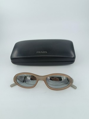 Prada Authentic Ovali Sonnenbrille Made In Italy Mod SPR05A Reflektierende Gläser