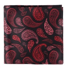 Paisley Silk Pocket Square for Men Suit Handkerchief for Tux Wedding Prom