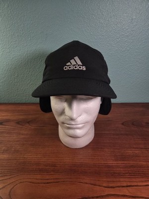 Adidas Superlite Earflap Cap Hat Fleece Lined Reflective Strips Running Hiking