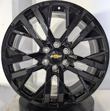 22 Black Wheels Fits On Chevy Silverado Rst Tahoe Suburban 4lot 22 Black Wheels Fits On Chevy Silverado Rst Tahoe Suburban 4lot