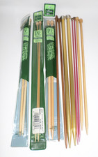 Mixed Lot of Knitting Needles Bamboo Metal Multiple Sizes Clover Boye
