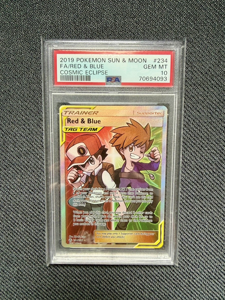 Red & Blue (Full Art) 234/236 Sm-Cosmic Eclipse Holo for sale