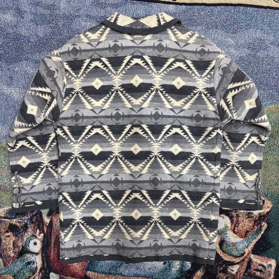 KNOCKABOUTS Pendleton Wool Jacket Gray/Beige Nati… - image 2