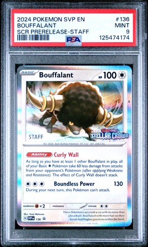 Bouffalant graded PSA 9 for sale on eBay