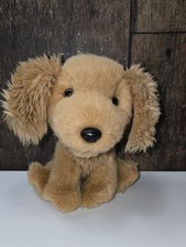 GUND Muttsy Golden Puppy Dog Plush Floppy Ears Red Collar Stuffed Animal