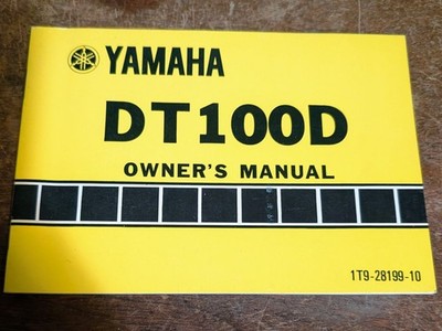 Mint 1977? Yamaha DT100 D Factory Owner's Manual - from the Clymer archives