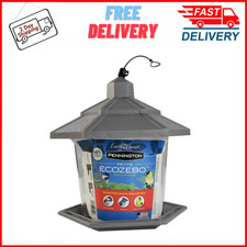 Pennington Earth Smart, Gray Plastic, Hopper Wild Bird Feeder, 2.5 lb. Capacity