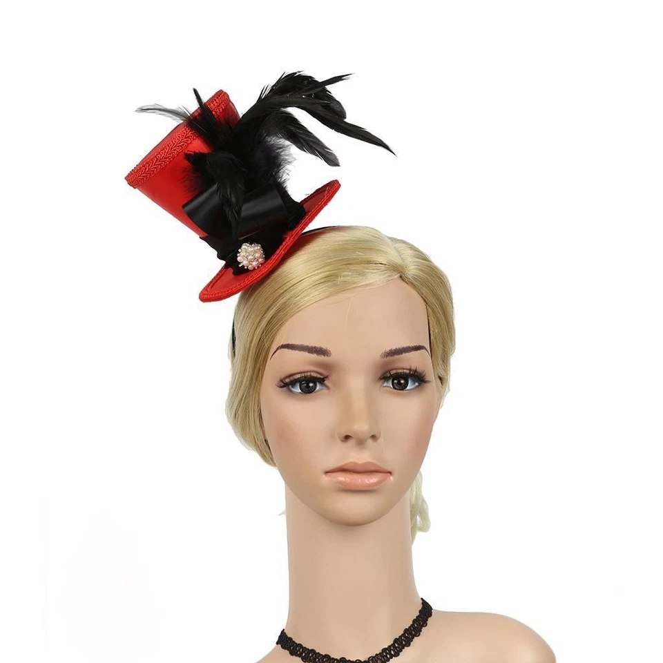 Chapéu de festa de casamento Heradband anos 20 fascinador peça para cabeça - Imagem 3 de 4