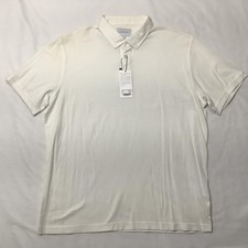 Ledbury Polo Shirt Mens 2XL White Corman Short Sleeve Collar Mercerized Cotton