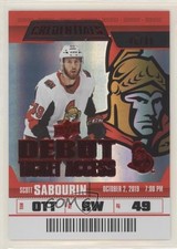 2019 Upper Deck Credentials Debut Ticket Access Red 45/99 Scott Sabourin #71 x6g
