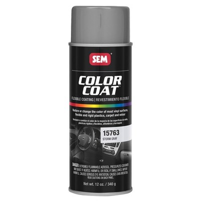 SEM Paint Carpet Plastic Vinyl Flat Storm Gray Aerosol 12 oz. Ea 15763
