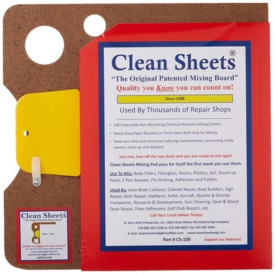 - CLN-CS100 Superior Mixing Pad (12x12) - 100 Disposable Sheets FOR Toughest ...