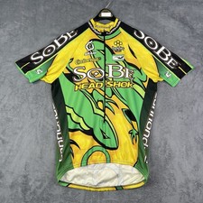 Vintage SOBE Bike Jersey Mens Large Cannondale USA Made 90s Cycle Shirt Lizzard