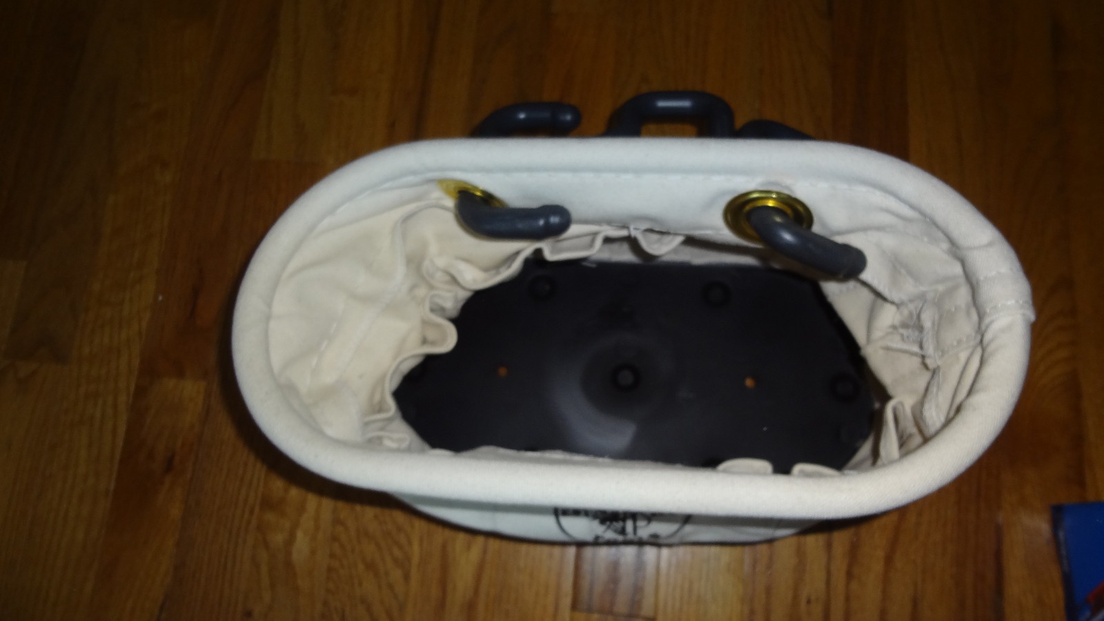 Klein Tools 5144 Canvas Bucket 15-Pocket Aerial Oval Bucket with Hooks NEW!