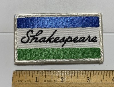 Shakespeare Fishing Tackle Rods Blue Green White 3.5  Long Embroidered Patch