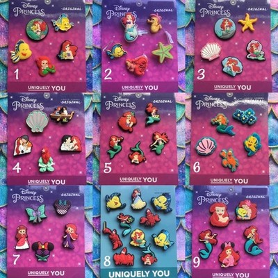 Crocs Handmade jibbitz 5pc The Little Mermaid Ariel Sebastian