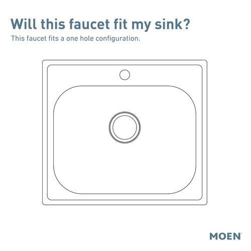 Moen S73004 Weymouth 1.5 GPM 1 Hole Pull Down Kitchen Faucet - Chrome - 第 3/7 張圖片
