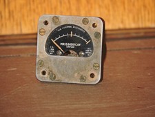 SIMPSON 1 3/4 by 1 3/4 FULL SCALE 0 to 1 MILLIAMPERE PANEL METER TESTED