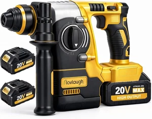 Cordless SDS Rotary Hammer Drill, 20V MAX, Brushless Motor, 2-Mode (Hammer/Drill