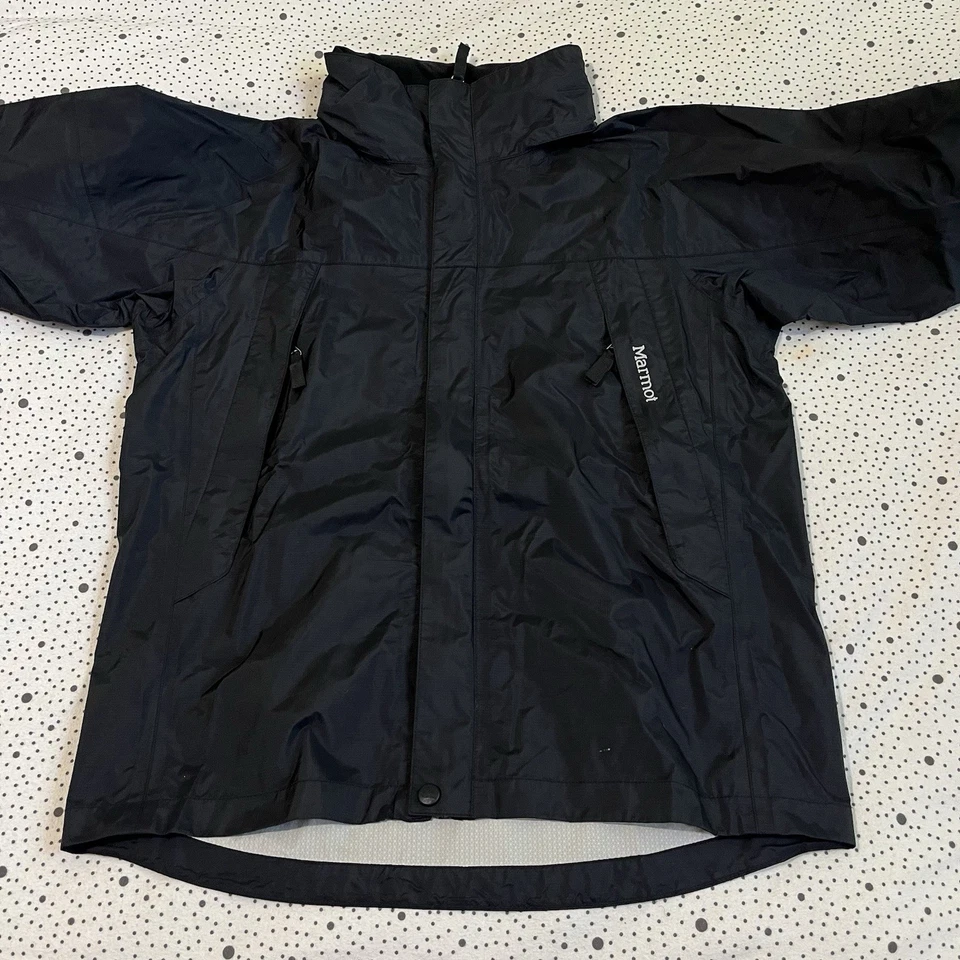 Chaqueta cortavientos Marmot para niños XL lluvia precipitada clima carcasa cremallera completa exterior Foto 4 de 4