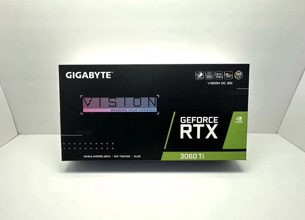 GIGABYTE GeForce RTX 3060 Ti VISION OC 8GB GDDR6 Graphics Card for
