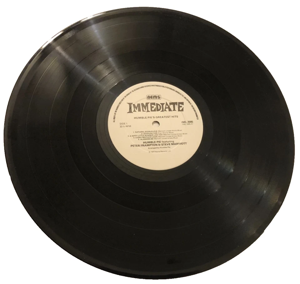 Humble Pie Hits IML 2005 Stereo NEMS Holland Import Vintage 1977 LP Vinyl NM - Image 4 of 4