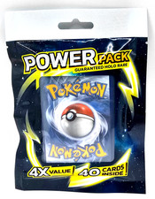Pokémon Power Packs 40 Cards Per Pack X2 Guaranteed 1 Holo Rare Per Pack