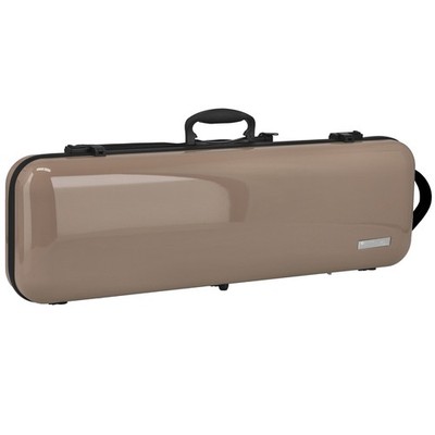 GEWA Violin Case, Air 2.1, Oblong, 4/4, Beige/Black, High Gloss, w/Subway Handle