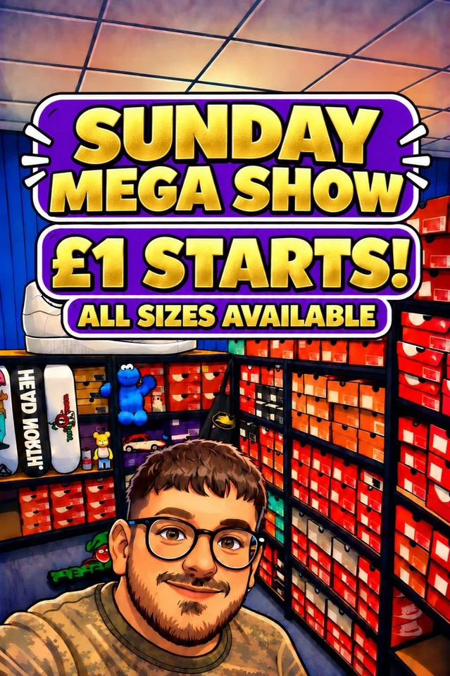 🍒SUNDAY MEGA SHOW🔥500+ £1 STARTS ALL SIZES AVAILABLE🍒