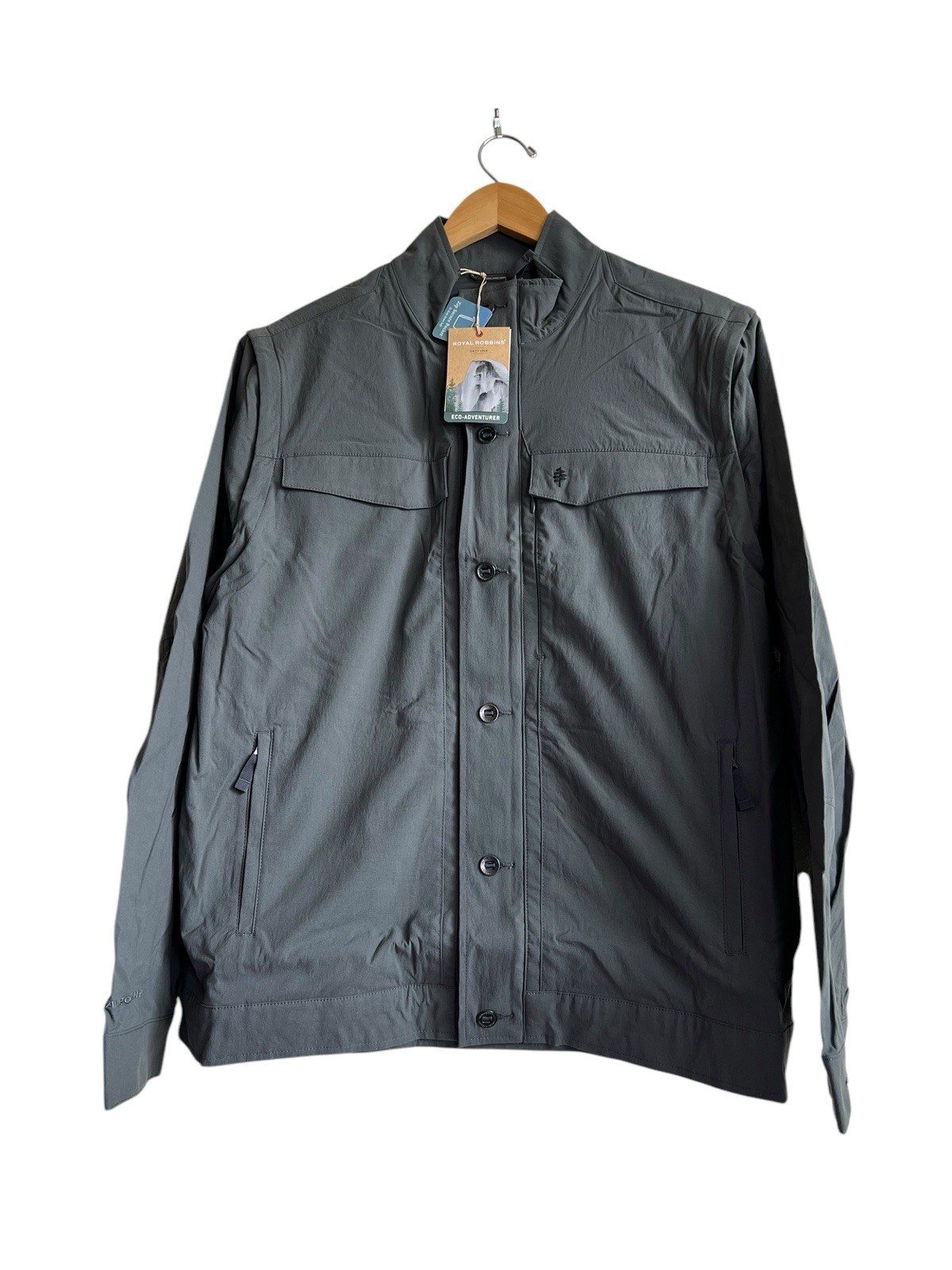 Royal Robbins Mens NWT Traveler Convertible Jacket II Multi-pocket Jacket XL