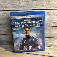 Captain America: 3-Movie Collection (Blu-ray, Digital) Ships Free Mint Discs